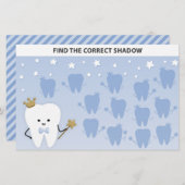 Kinder finden Schattenpuzzle. Erstes Party Spiel. (Vorne/Hinten)