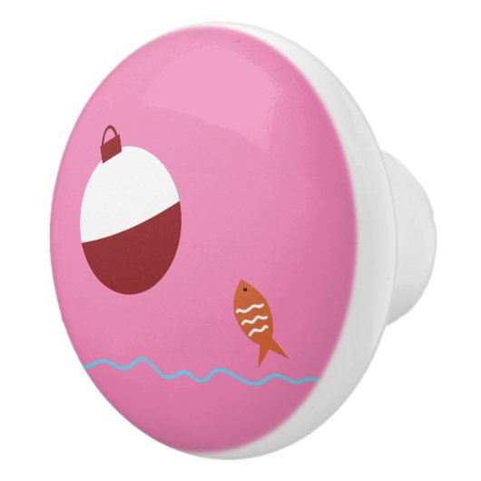 Kinder Fisch und Köder Keramikknauf (Rechts)