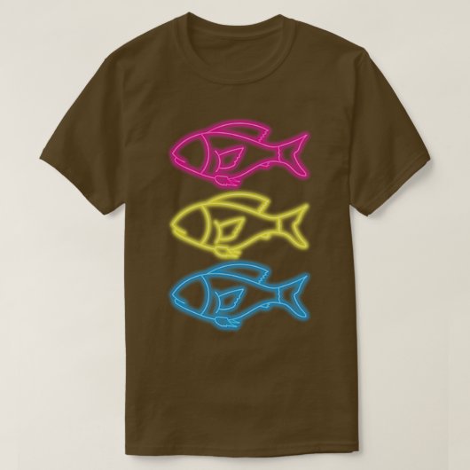Kinder Fischen 80er Retro Fisch Vintag T-Shirt (Design vorne)