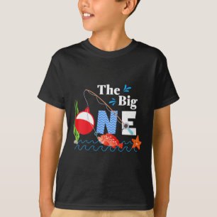 Kinder Fischen Das Große Eins Jahr 1. Erste Geburt T-Shirt