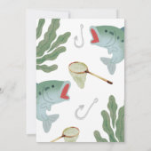 Kinder Fischen Thema Geburtstag Einladung (Rückseite)