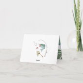 Kinder Fischerei Thema Babydusche Einladung (Rückseite)