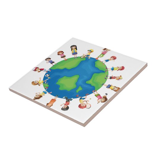 Kinder Fliese (Seite)