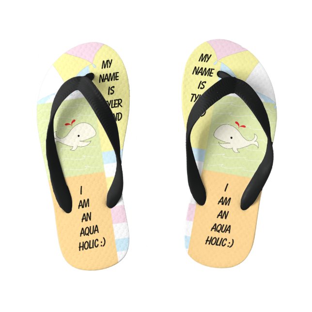 Kinder Flip Flops AquaHolic Kinderbadesandalen (Fußbett)