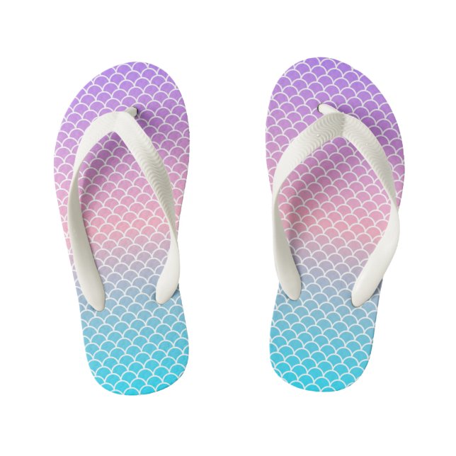 Kinder flip Flops-Mermaid Kinderbadesandalen (Fußbett)