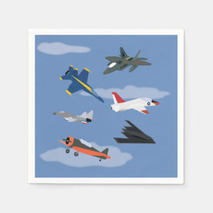 Kinder-Flugzeug-und-Jet-Party Serviette