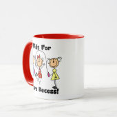 Kinder fordern mehr Pause Tasse (Vorderseite Links)