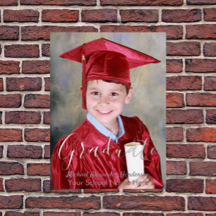 Kinder Foto Abschluss Folieneinladung