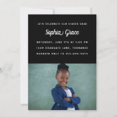 Kinder-Foto-Graduierungsparty Einladung (Rückseite)