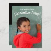Kinder-Foto-Graduierungsparty Einladung (Vorne/Hinten)