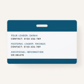 Kinder Foto ID Abzeichen Musik Tour Schule Ausweis (Rückseite)