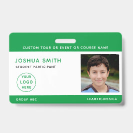 Kinder Foto ID Abzeichen Musik Tour Schule Ausweis