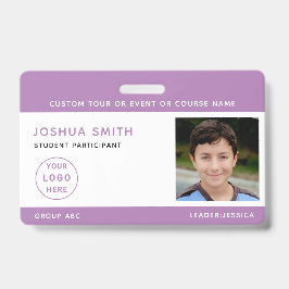 Kinder Foto ID Abzeichen Musik Tour Schule Ausweis