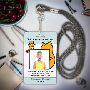 Kinder-Foto-ID-Identifikation Lustige Benutzerdefi Ausweis