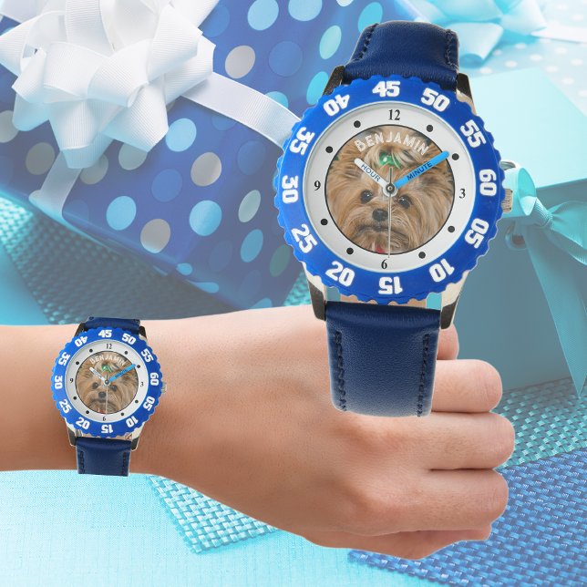 Kinder FOTO NAME Watch - Haustier | Freunde | Fami Armbanduhr (Von Creator hochgeladen)