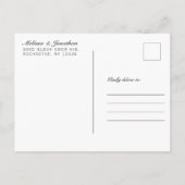 Kinder Foto Save the Date Hochzeit Postkarten Vint (Rückseite)