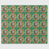 Kinder Foto Template Weihnachtsbaum Ornament Baby Geschenkpapier (Flach)