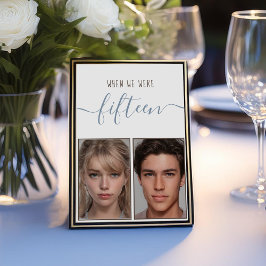 Kinder Fotos im Alter von 15 Jahren Hochzeit mit b Tischnummer