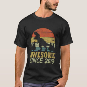 Kinder Fourasaurus Geburtstagskind Vier Rex 2021 D T-Shirt