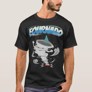 Kinder Fournado Geburtstag Vierjähriges Kind 4. Pa T-Shirt