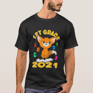 Kinder Fox 1 Klasse Zurück zur Schule - Schulkind T-Shirt