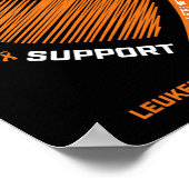 Kinder Frauen ich trage Orange für meine Opa Leukä Poster (Ecke)