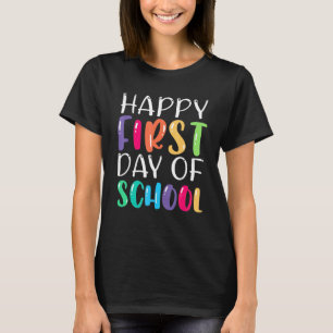 Kinder freuen sich über den ersten Schultag zurück T-Shirt