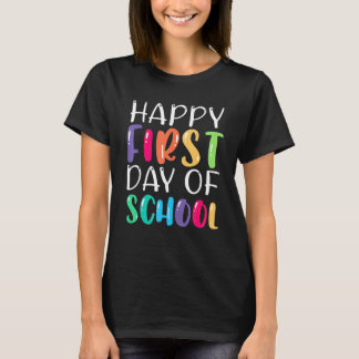 Kinder freuen sich über den ersten Schultag zurück T-Shirt
