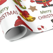 Kinder frohe Weihnachten Geschenkpapier (Rolleneckpunkt)