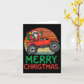 Kinder frohe Weihnachten Weihnachten Monster Truck Karte (Gelbe Blume)