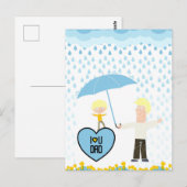 Kinder Frohen Vatertag Postkarte (Vorne/Hinten)