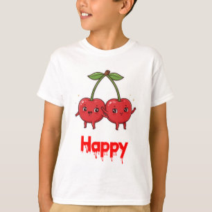 Kinder Früchte Niedliche Kirschfreunde. T-Shirt