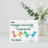 Kinder füllen Dankeschön-Karte aus Dankeskarte (Stehend Vorderseite)