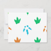 Kinder füllen Dankeschön-Karte aus Dankeskarte (Rückseite)