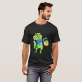 Kinder Funny Dinosaurier, die mit Ostereier kochen T-Shirt (Vorne ganz)