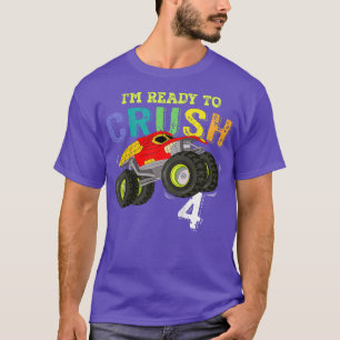 Kinder Funny Kids Ich bin bereit, 4 Monster Truck T-Shirt