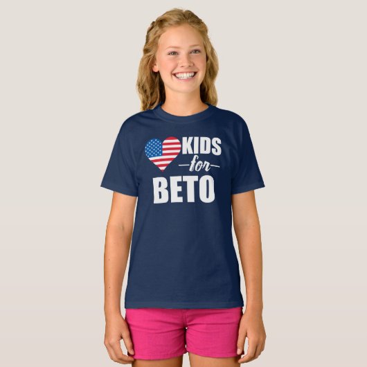 Kinder für Beto O'Rourke Texas Kinder T-Shirt (Vorne ganz)