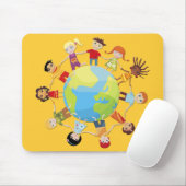 Kinder für den Weltfrieden Mousepad (Mit Mouse)
