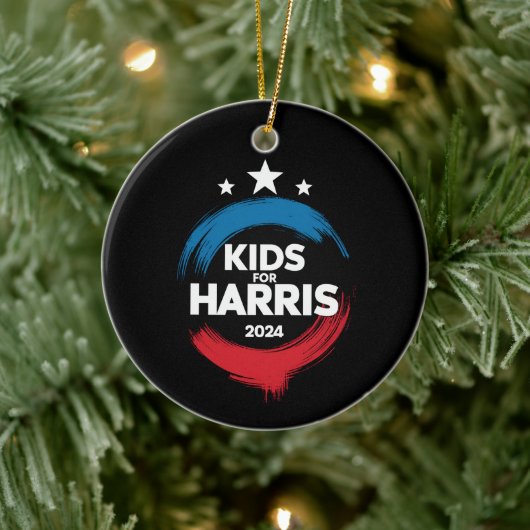Kinder für Harris Präsident Kids Liebe Kamala Harr Keramik Ornament (Baum)