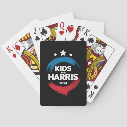 Kinder für Harris Präsident Kids Liebe Kamala Harr Spielkarten (Rückseite)