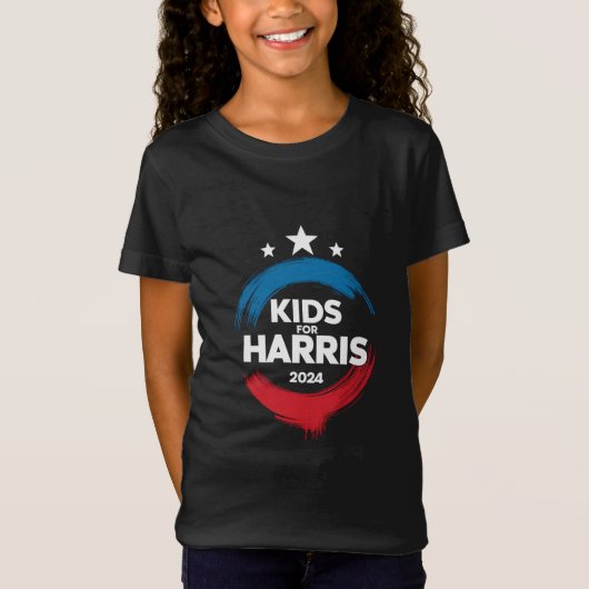 Kinder für Harris Präsident Kids Liebe Kamala Harr T-Shirt (Vorderseite)