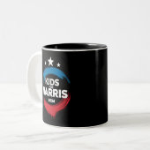Kinder für Harris Präsident Kids Liebe Kamala Harr Zweifarbige Tasse (Vorderseite Links)