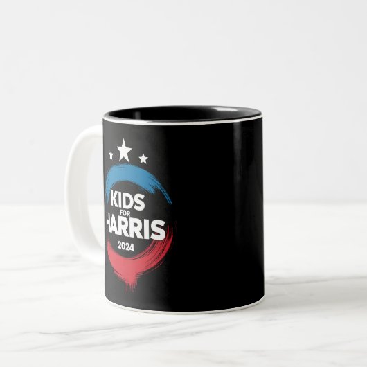 Kinder für Harris Präsident Kids Liebe Kamala Harr Zweifarbige Tasse (Vorderseite Links)