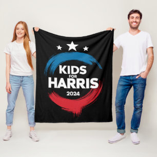 Kinder für Harris Präsident Kinder lieben Kamala H Fleecedecke