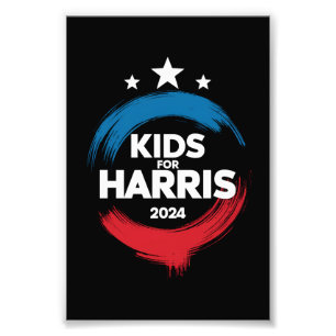 Kinder für Harris Präsident Kinder lieben Kamala H Fotodruck