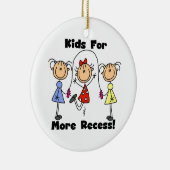 Kinder für mehr Zugang Keramik Ornament (Rechts)