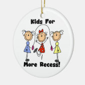 Kinder für mehr Zugang Keramik Ornament (Links)