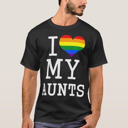 Kinder für meine Gay Aunties Baby Kleidung I Liebe T-Shirt (Vorderseite)