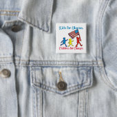 Kinder für Obama Button (Beispiel)
