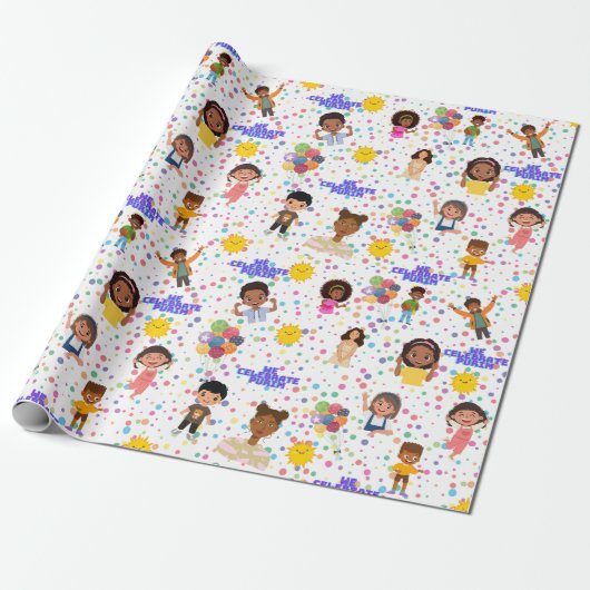 Kinder für Purim Wrapping Paper 30"+ Geschenkpapier (Ungerollt)